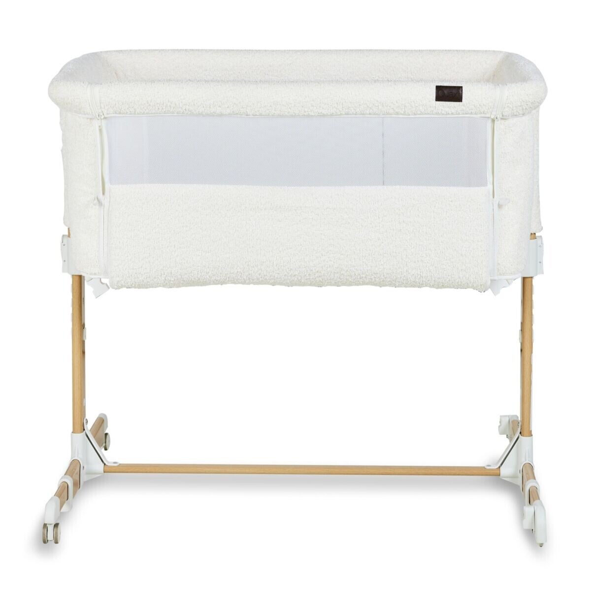 96.  Quax Co-sleeper Side by Side Naturel Bouclé - Cream