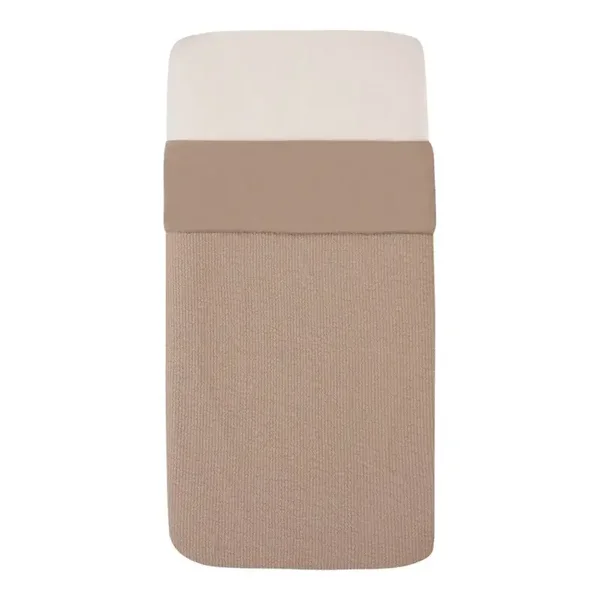 Witlof for kids Tuck-Inn wiegdeken 40x80cm Urban Taupe waves