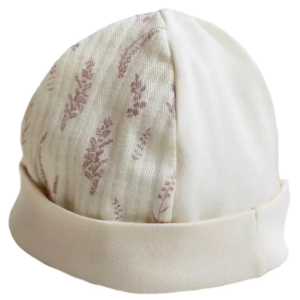 Baby Gi beige cotton hat lily Incl borduurwerk