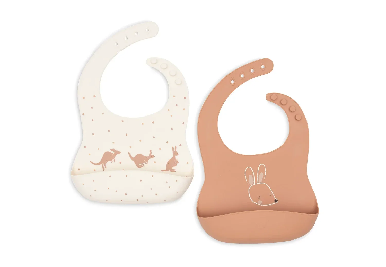 Jollein Slab Siliconen - Kangaroots - 2 Stuks