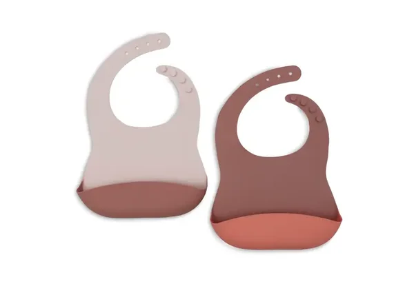 Jollein Slab Siliconen - Natural Shades - 2 Stuks Blush