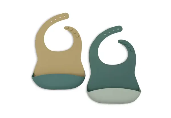 Jollein Slab Siliconen - Natural Shades - 2 Stuks Jade