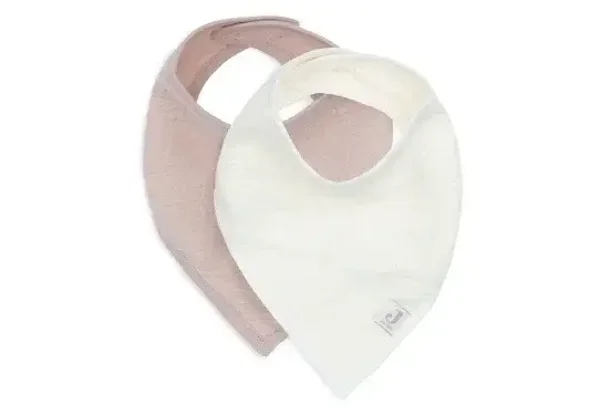 98. Jollein Slab Bandana Hydrofiel - Wild Rose/Oatmeal - 2 Stuks