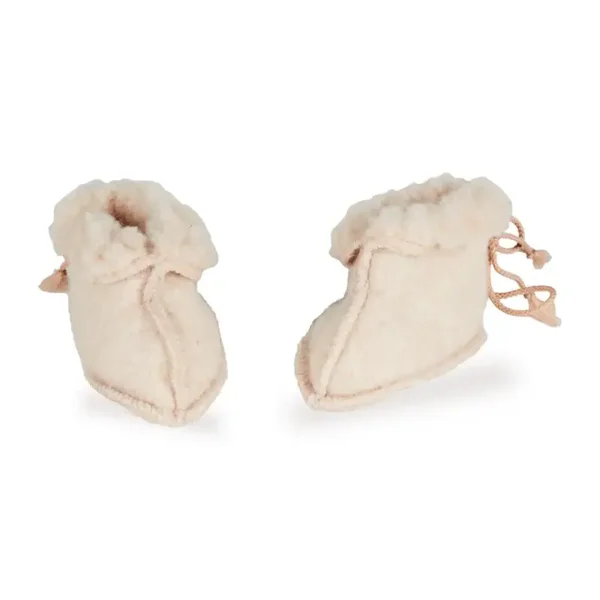 Quax Booties 0-3 M - Mini Merino - Nootmuskaat