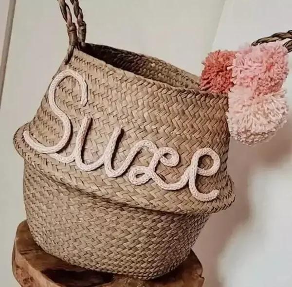 7. Gepersonaliseerde mand met pompon