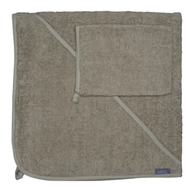 123.Quax Badcape en washandje - Tijm