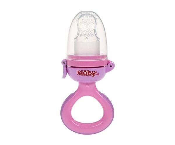 Nuby Siliconen Nibbler - roze