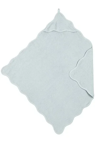 134. Meyco Badcape badstof Wavy - grey blue - 80x80cm