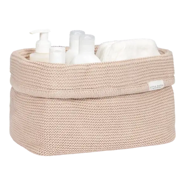 117. Little dutch Gebreid commodemandje groot beige
