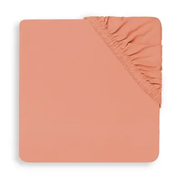 Jollein Hoeslaken Boxmatras Jersey 75x95cm - rosewood