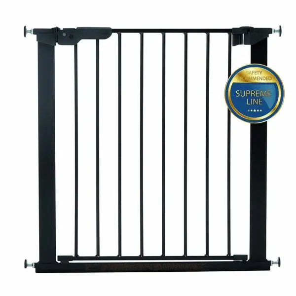 74. BabyDan Deurhekje Asta zwart (+2 verlengstukken)