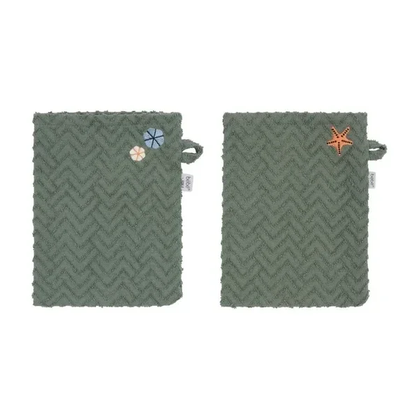 128. Bébé-jou Washandjes 2 Stuks Ocean Vibes