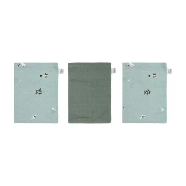 134. Bébé-jou Tetra Washandjes 3 Stuks Ocean Vibes