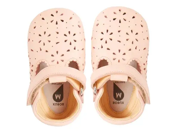 135. Bobux Soft Soles Lacey Peach Parfait L