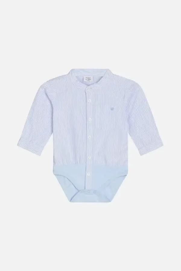 119. Hust and claire body hemd blauwe streepjes maat 56