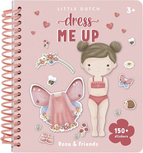 Little dutch Aankleed- en stickerboek Rosa & Friends