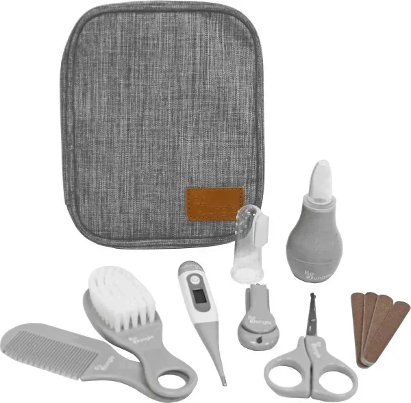 134. Bo Jungle - Toilettas baby - Reis kit - Luieretui - Beautycase peuter - Cosmetica Tas - Compacte grooming set - 8 accesoires voor Baby - Baby's Health Set