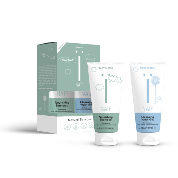 Naïf Value Pack Shampoo + Wasgel voor Baby & kids
