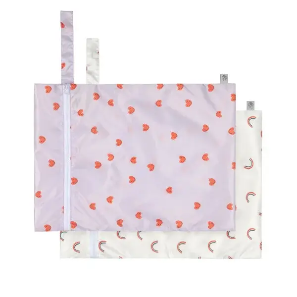 143. Lassig Wet Bag (2 pcs), Happy Rascals Heart