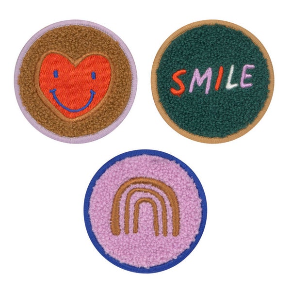 Lassig Patches Set 3 stuks - Little Gang, Smile Heart