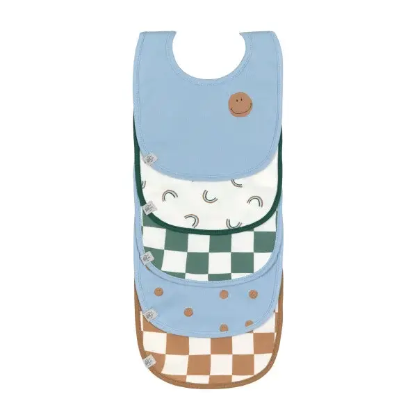 57. Lassig Value Pack Bib (5 pcs), Happy Rascals Smile