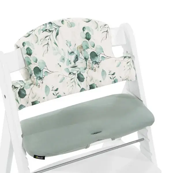 66. Hauck Hauck Seat Cushion / Highchair Pad for Alpha Highchair - Highchair Pad Select - Jersey Leaves Mint