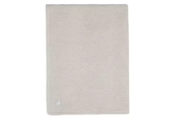 Jollein Deken Wieg 75x100cm Basic Knit - Nougat/Fleece