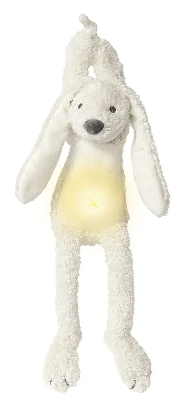 127. IVORY RABBIT RICHIE NIGHTLIGHT WITH SOOTHING SOUNDS + incl Borduurwerk