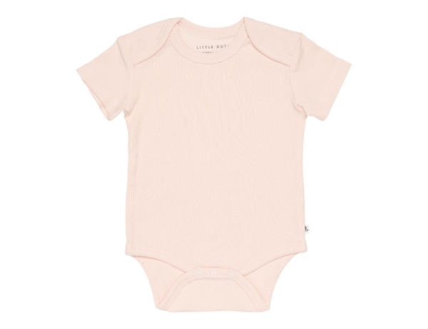 Little dutch Romper korte mouw Rib Pink