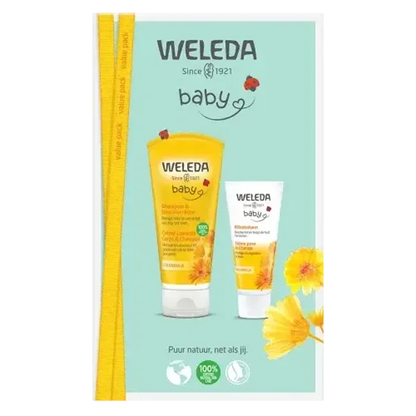 135. Weleda valueset (shampoo en douche en billenbalsem)