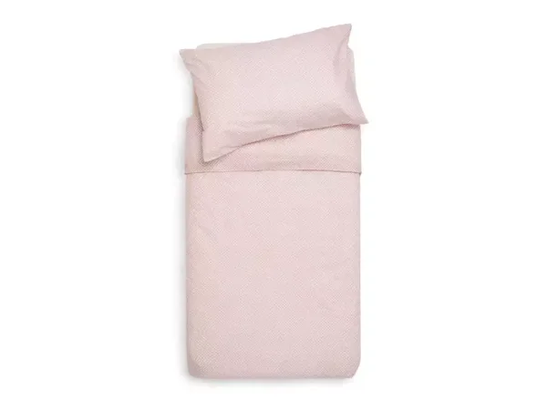 Jollein Dekbedovertrek met sloop Snake 100x135/140cm - Pale Pink