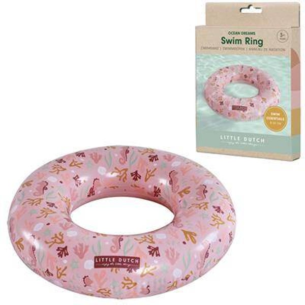 LITTLE DUTCH OCEAN DREAMS ZWEMRING ROZE 50CM