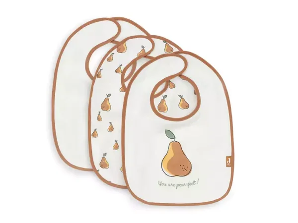 Jollein Slab Badstof Waterproof Pear - 3 Stuks