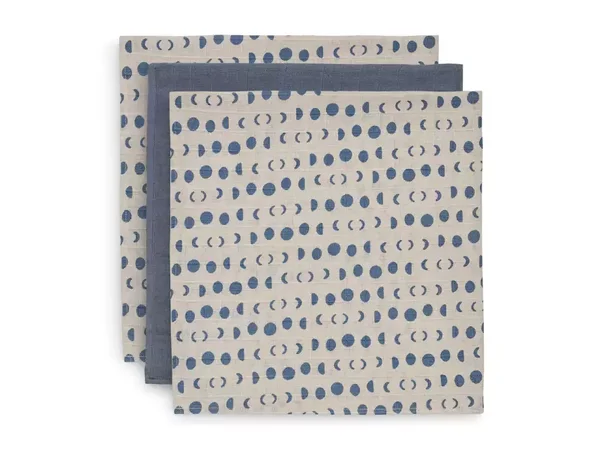 Jollein Hydrofiel Multidoek 70x70cm - Moonlight - 3 Stuks