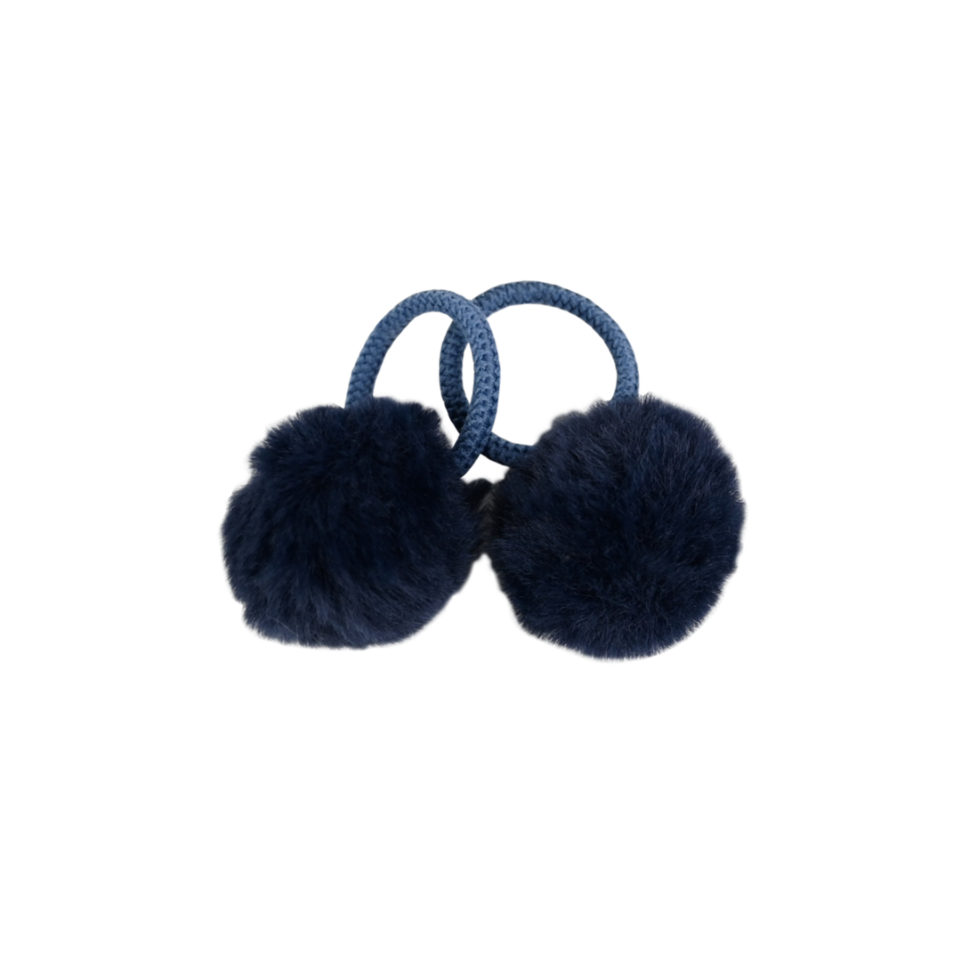 BL - Elastics - PomPom - Blue