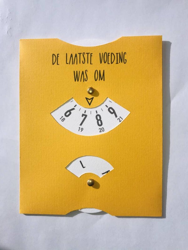 Voedingskaart “okergeel”