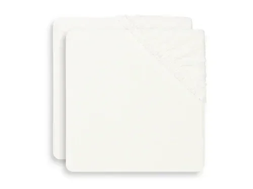 127. Jollein Aankleedkussenhoes Badstof 50x70cm - Ivory - 2 Stuks
