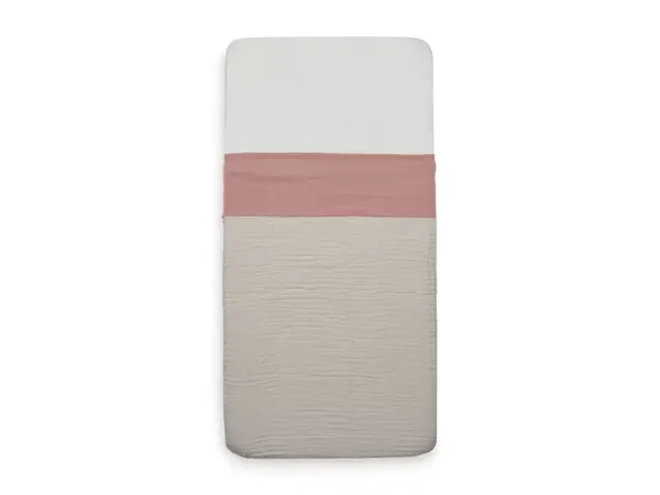 Jollein Laken Ledikant 120x150cm Wrinkled - Rosewood