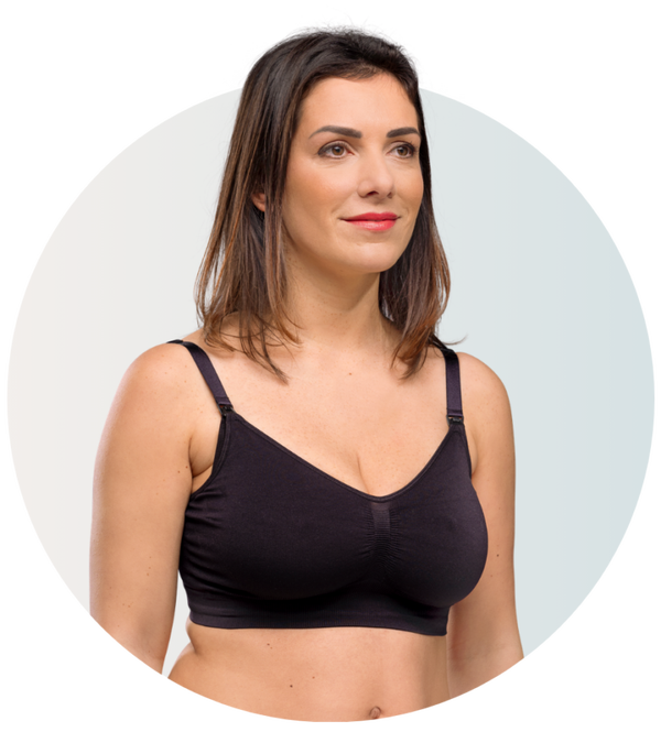 Carriwell – New Mum – Seamless Original maternity & nursing bra BLACK S