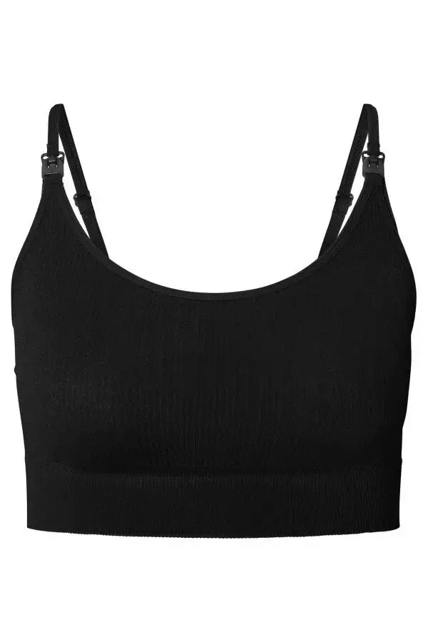 64. noppies unpadded nursing bra mira - black