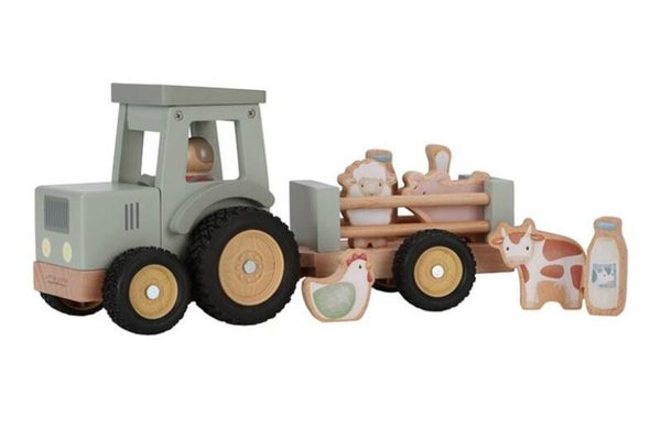 Little dutch Tractor met trailer Little Farm