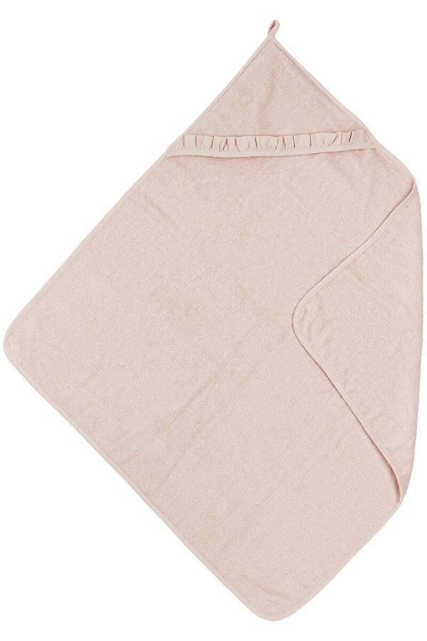 Meyco BADCAPE BADSTOF RUFFLE - SOFT PINK - 80X80CM