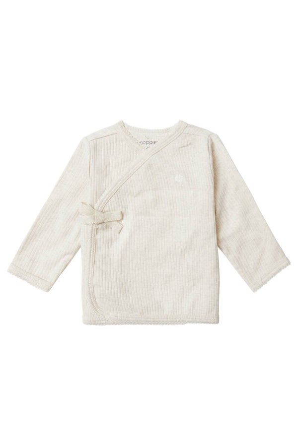 Noppies girls longsleeve wrap oatmeal
