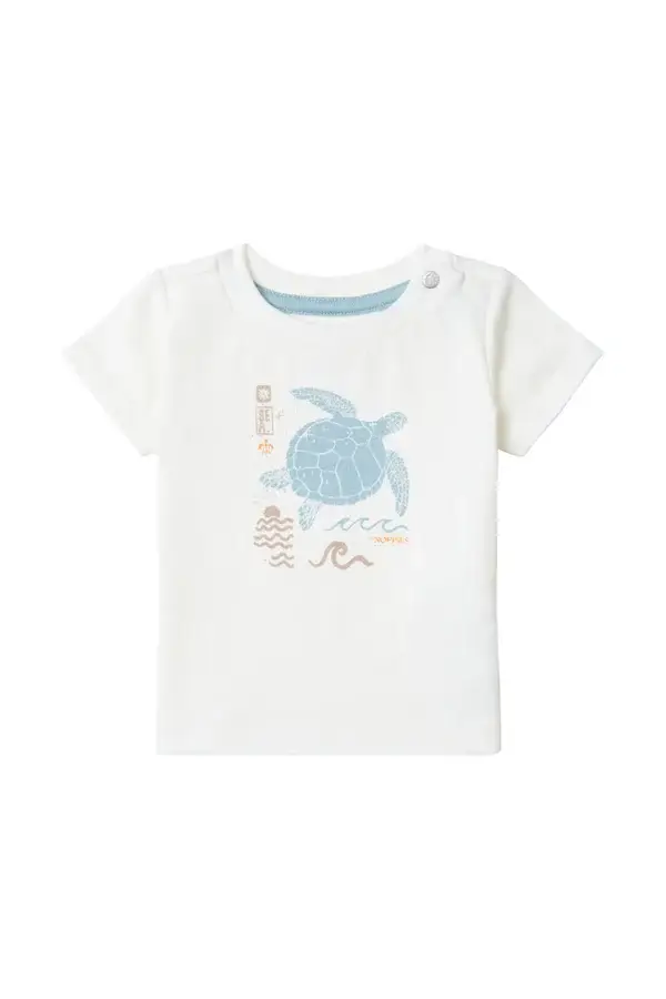 182. Noppies boys t-shirt schildpad whisper white maat 62