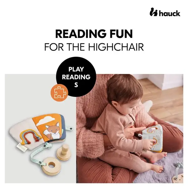182. Hauck Play Tray game Reading tactile book for high chair Alpha+, Beta+ & Arketa - Animals