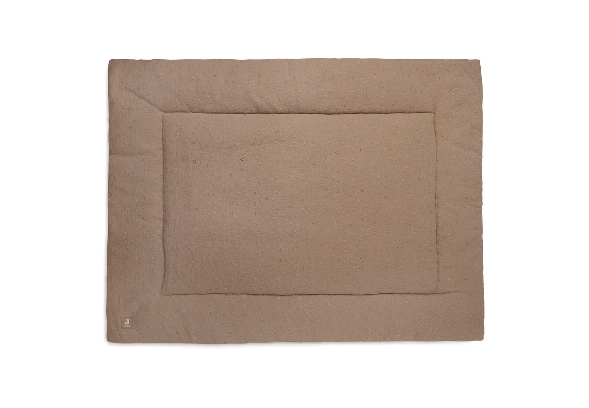 Jollein  Boxkleed Embroidery 75x95cm - Biscuit