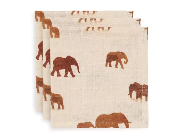 75. Jollein Hydrofiel Multidoek 70x70cm - Savannah - 3 Stuks