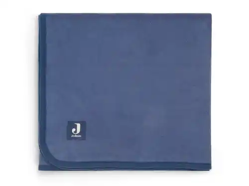 Jollein Deken ledikant 100x150cm - Jeans Blue