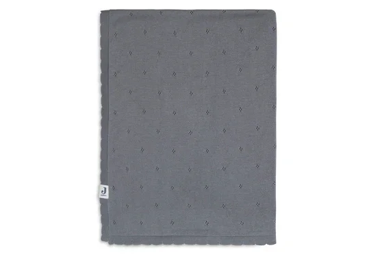 Jollein Deken Ledikant 100x150cm Pointelle - Storm Grey