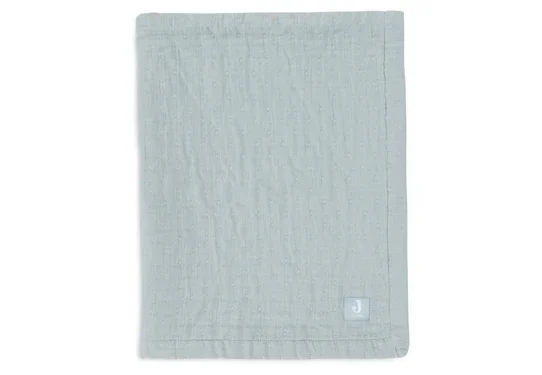 Jollein Deken Hydrofiel 75x100cm Jacquard - Sea Green - GOTS